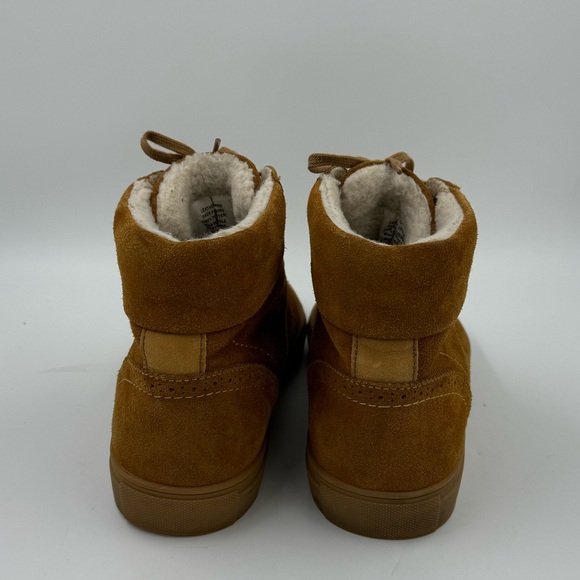 Express suede brown high top Sherpa lined men’s size 10 - Picture 4 of 6